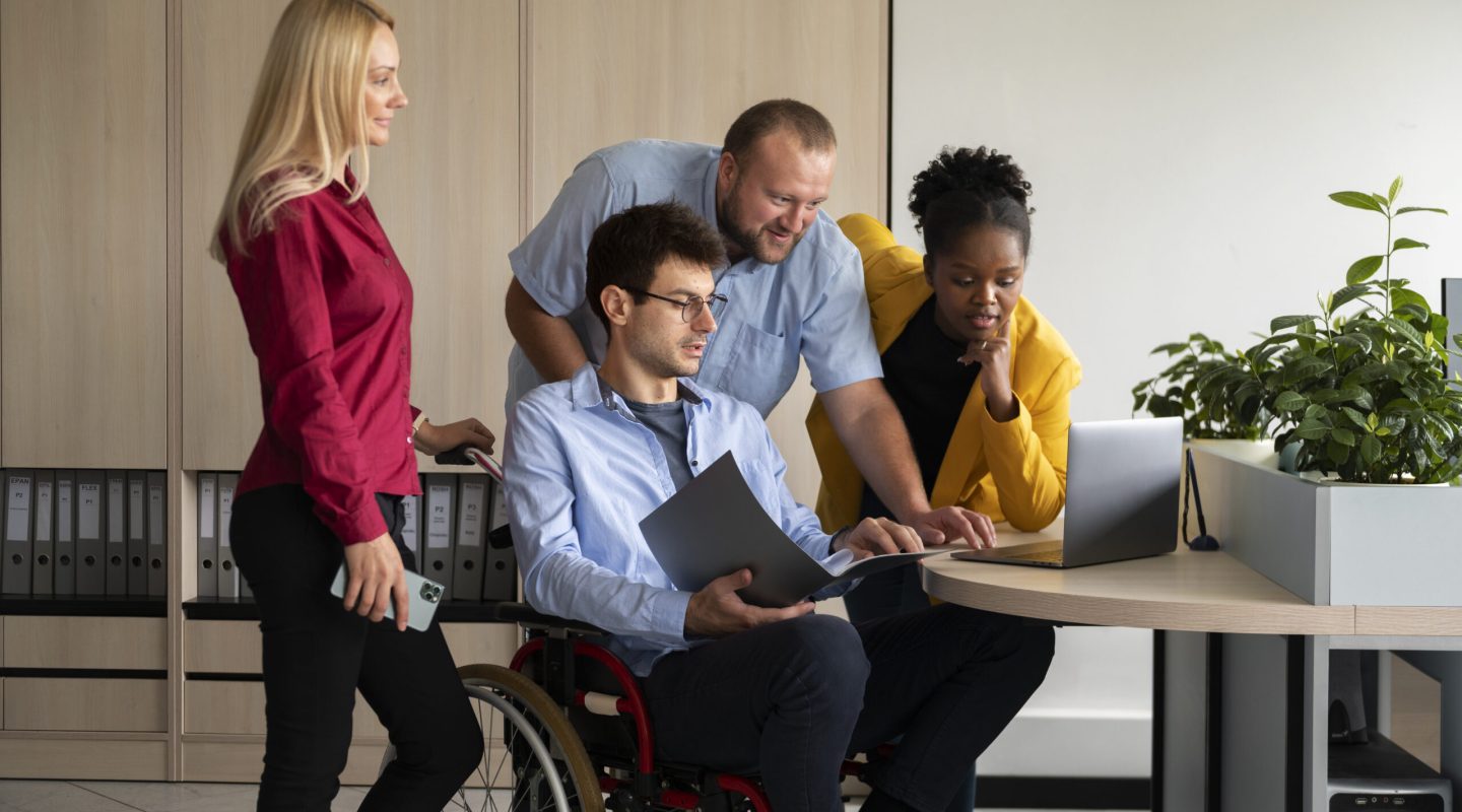 side-view-people-working-office